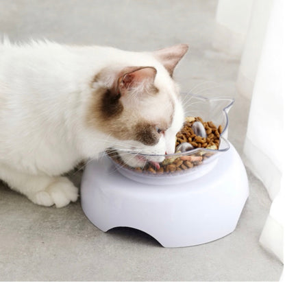Gamelle Orthopédique Anti-Vomissement 2-en-1 pour Chat