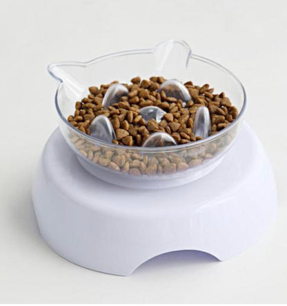 Gamelle Orthopédique Anti-Vomissement 2-en-1 pour Chat