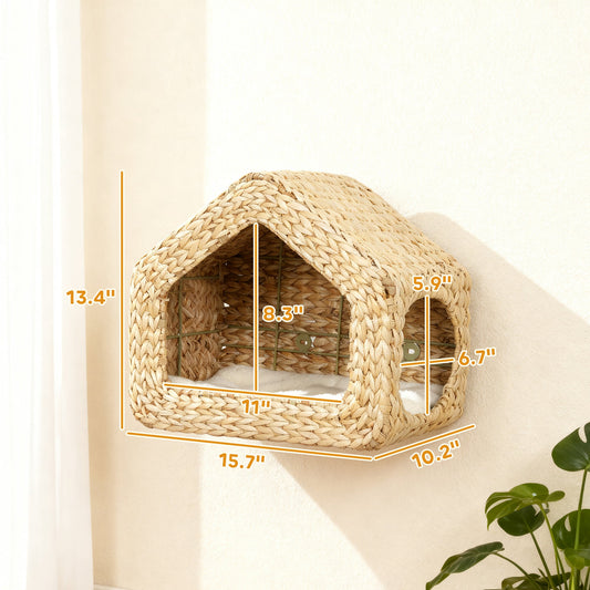 Maison Murale pour Chat – Étagère Design & Espace de Repos