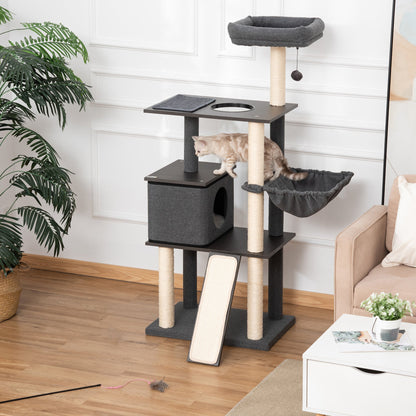 PawHut Arbre à Chat Géant 147 cm – Centre d’Activités Complet