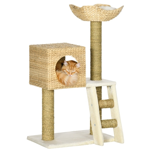 Arbre à Chat en Rotin Naturel – Design Scandinave