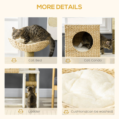Arbre à Chat en Rotin Naturel – Design Scandinave